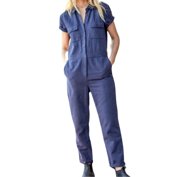 Outerknown Pants - Outerknown Women’s Dark Navy Blue S.E.A. Suit Size Small